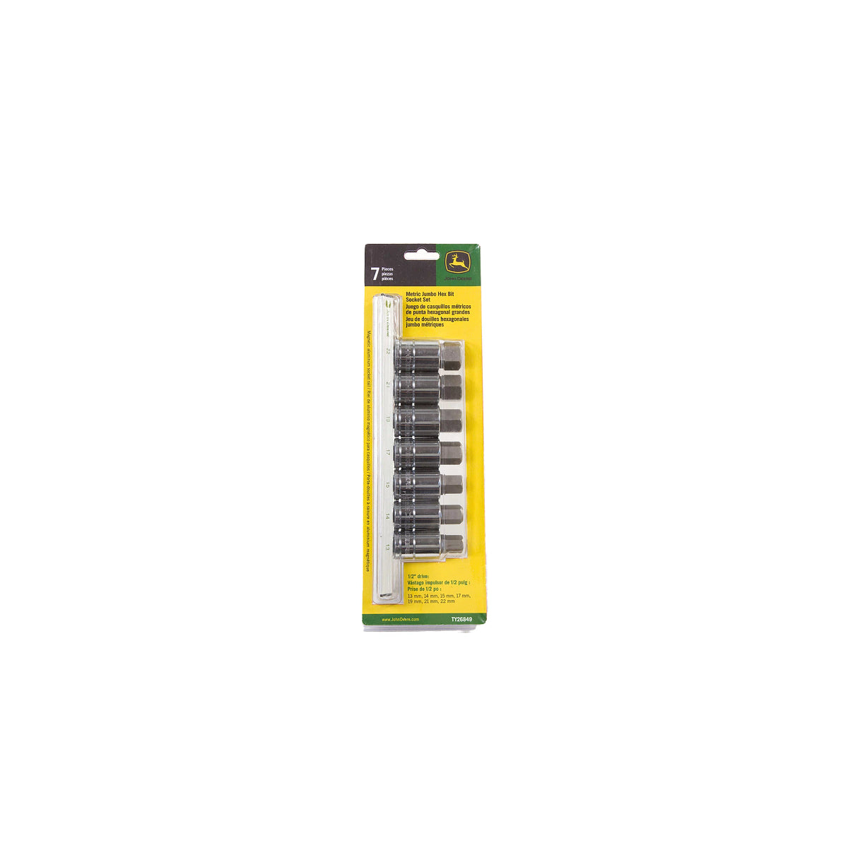 John Deere TY26849: Jumbo Hex Socket Set, 7 Pieces