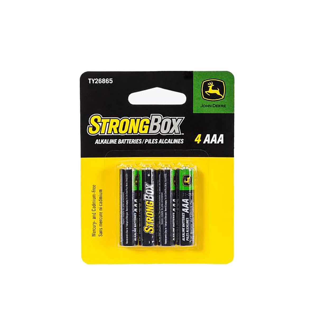 John Deere TY26865: 4-AAA StrongBox Alkaline Batteries