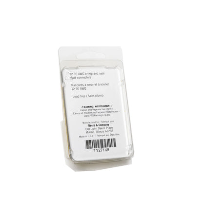 John Deere TY27149: 12-10 AWG CS Heat Shrink Butt Connectors (Pack of 10)