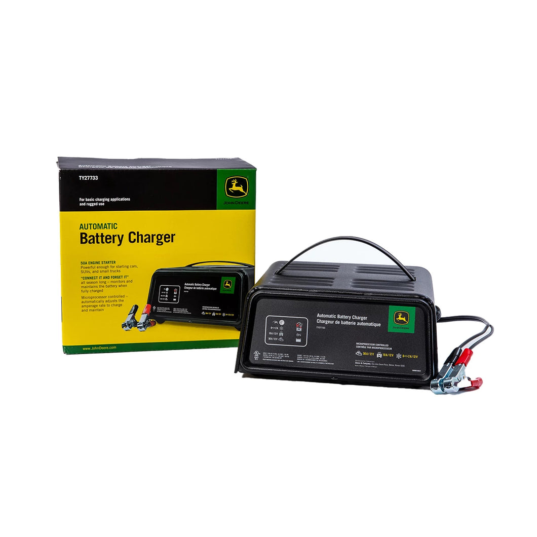 John Deere TY27733: Automatic Battery Charger with Engine Start and Timer