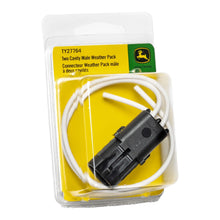 John Deere TY27764:  2-Cavity Male Weather Pack with 14GA Pigtail