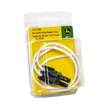 John Deere TY27765:  2-Cavity Female Weather Pack with 14GA Pigtail