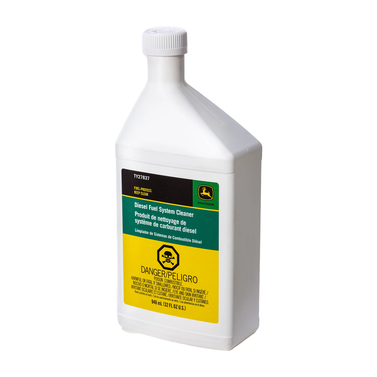 John Deere TY27837: Diesel Fuel System Cleaner, Fuel-Protect, Keep Clean Solution, 946 ml (32 Fluid Oz)
