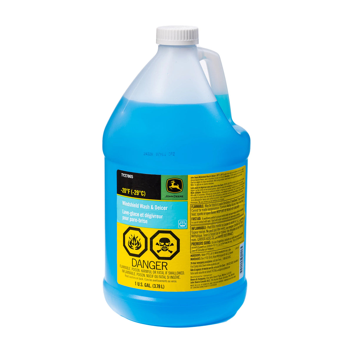 John Deere TY27865: Windshield Washer Fluid, 3.78 Liter (1 Gallon)