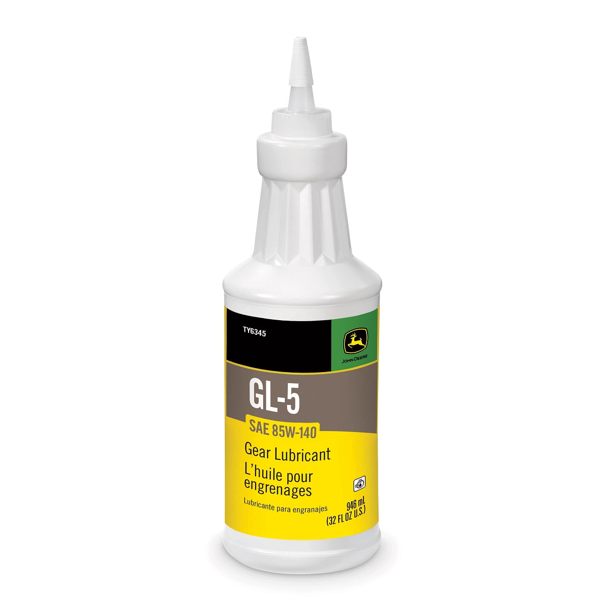 John Deere TY6345:  Gear Lubricant, SAE 85W-140, API GL-5, 946 ml (32 Fluid Oz)