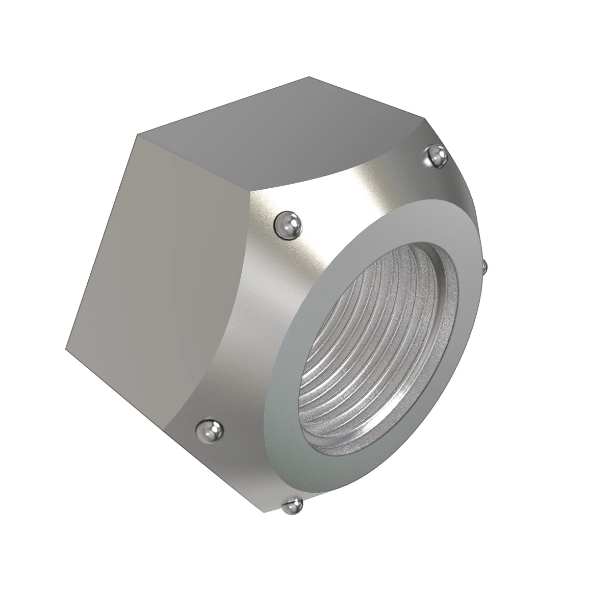 John Deere UC29924: Hexagonal Lock Nut, 1/2"