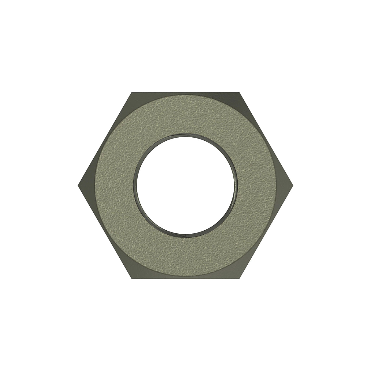 John Deere W50958: Hexagonal Lock Nut, 1"