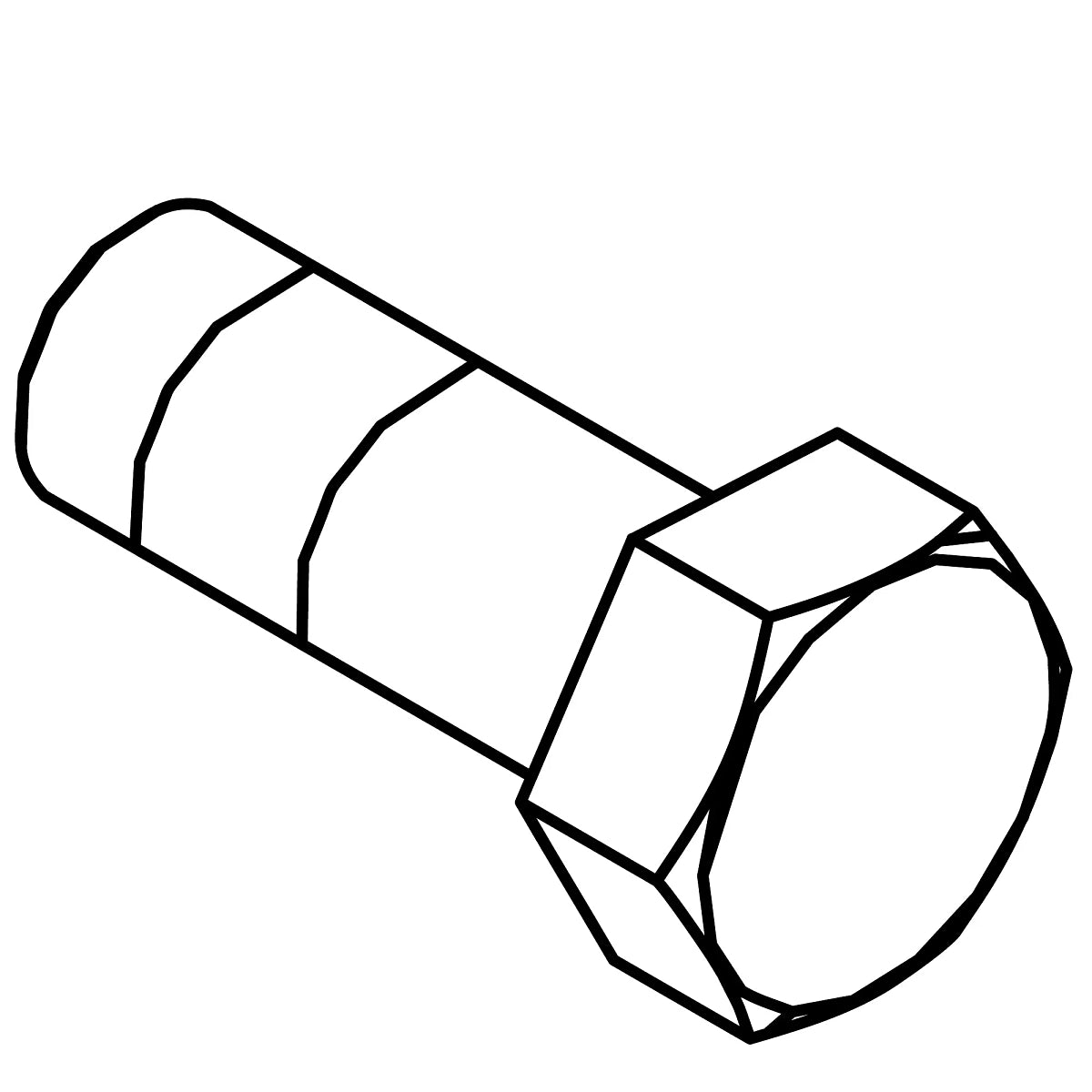 John Deere Z74127: Hexagonal Head Screw, M10 X 25
