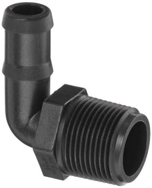 Banjo HB100/075-90: 90Â° Hose Barb Fitting - 1" MPT x 3/4" Hose Barb