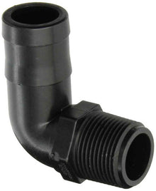 Banjo HB125/100-90: 90Â° Hose Barb Fitting - 1 1/4" MPT x 1" Hose Barb