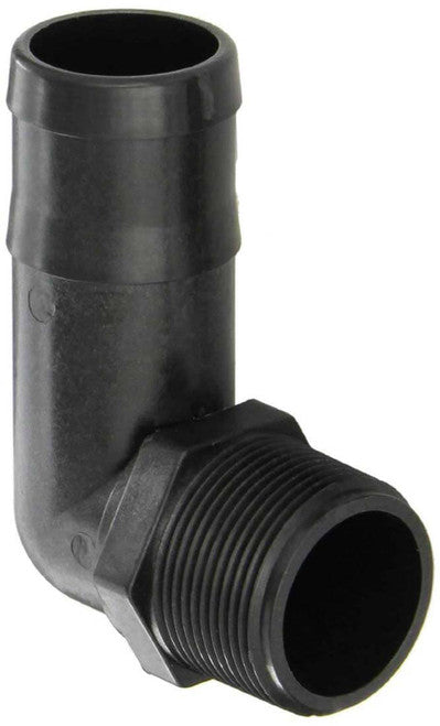Banjo HB150/125-90: 90° Hose Barb Fitting - 1 1/4" MPT x 1 1/4" Hose Barb-1703065791