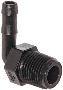 Banjo HB050/038-90: 90Â° Hose Barb Fitting - 1/2" MPT x 3/8" Hose Barb