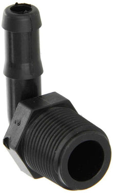 Banjo HB050/075-90: 90Â° Hose Barb Fitting - 1/2" MPT x 3/4" Hose Barb