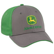 John Deere Charcoal/Green Cloth Cap
