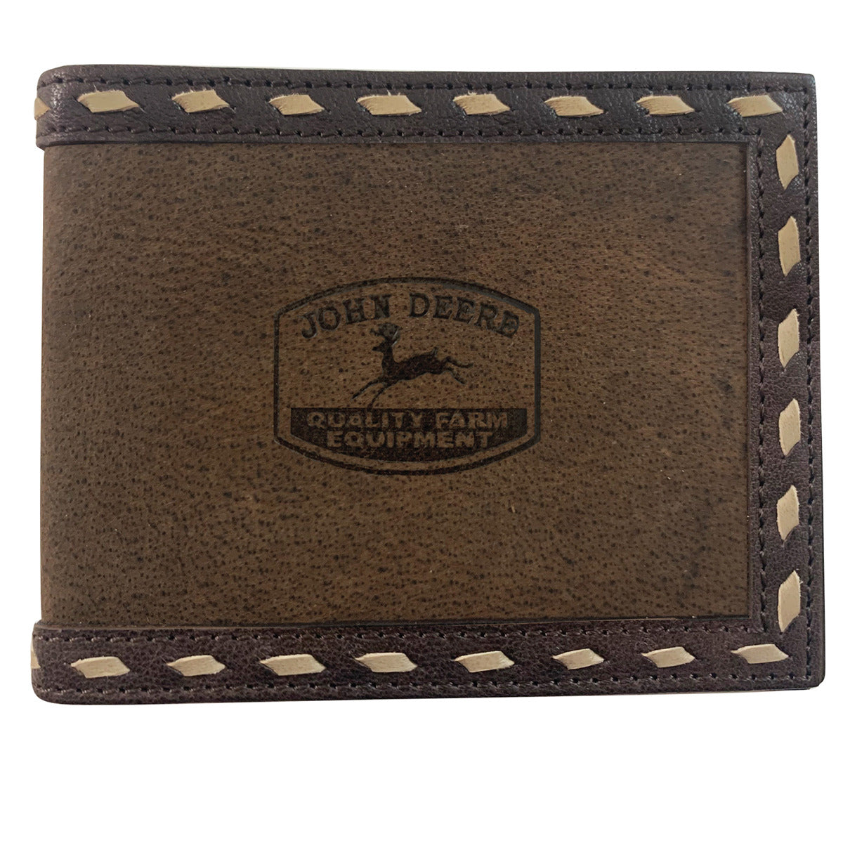 Mens Leather Laced Bifold Wallet
