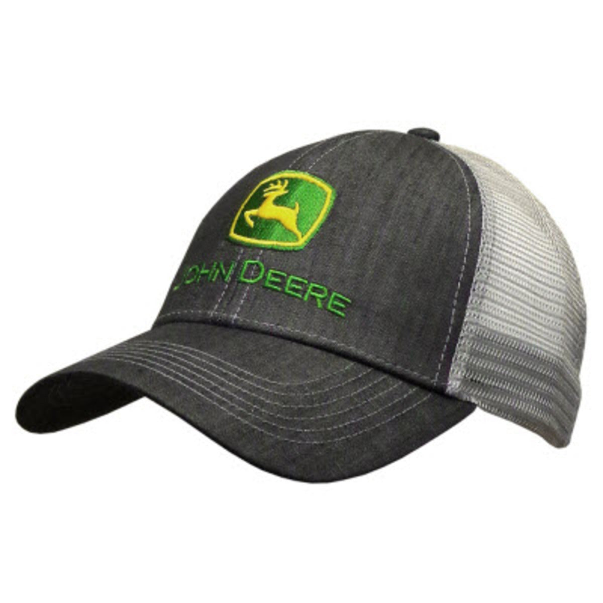 John Deere Charcoal Denim Cap