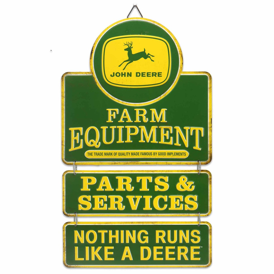 Parts & Service Linked Metal Sign