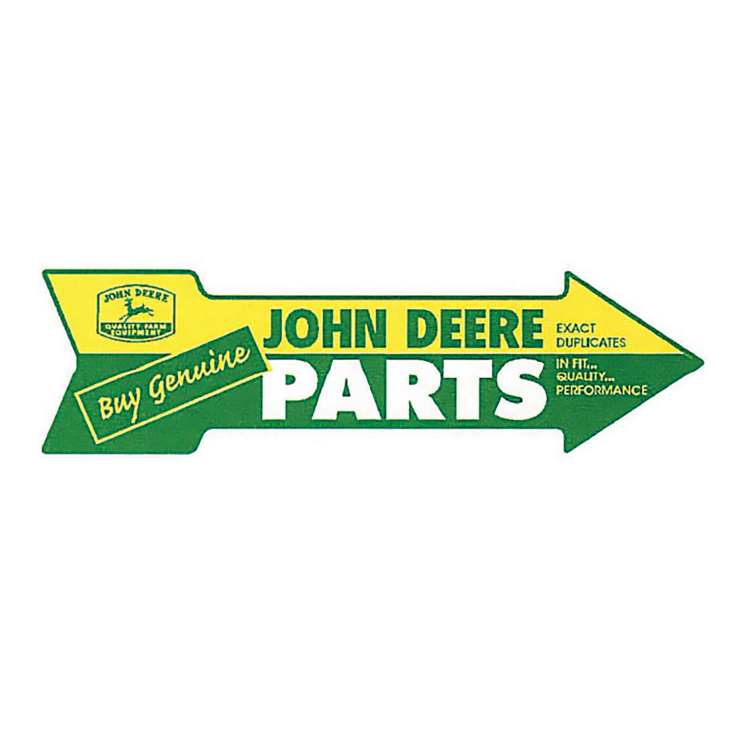 Metal Sign Arrow John Deere Parts