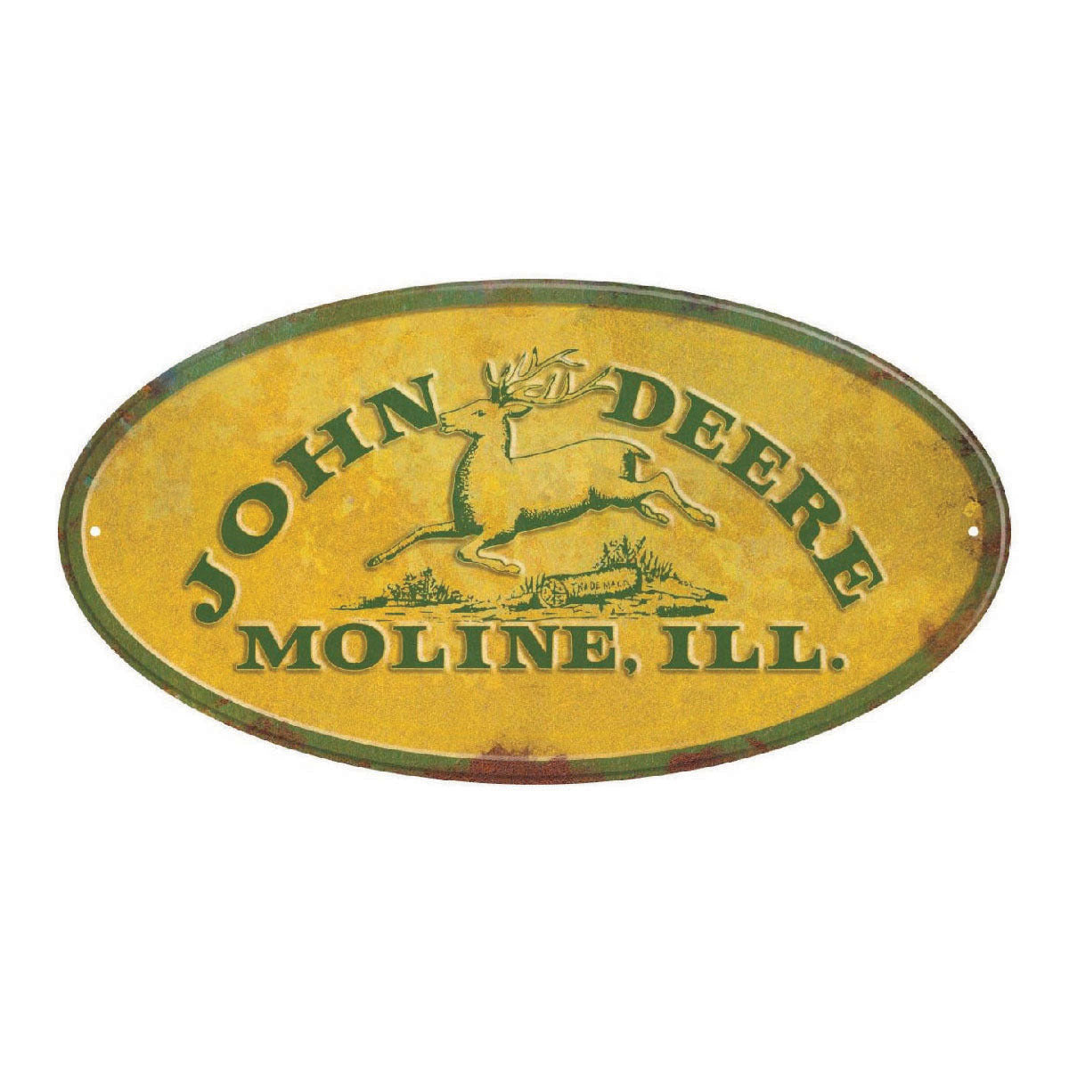 Metal Sign Yellow - JD Moline