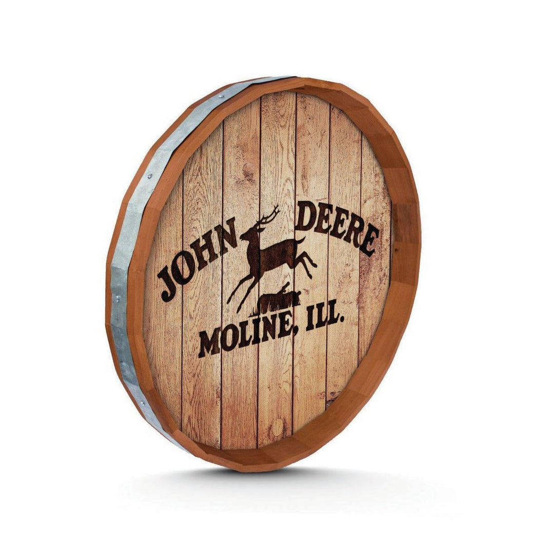 Wooden Sign Round - JD Moline