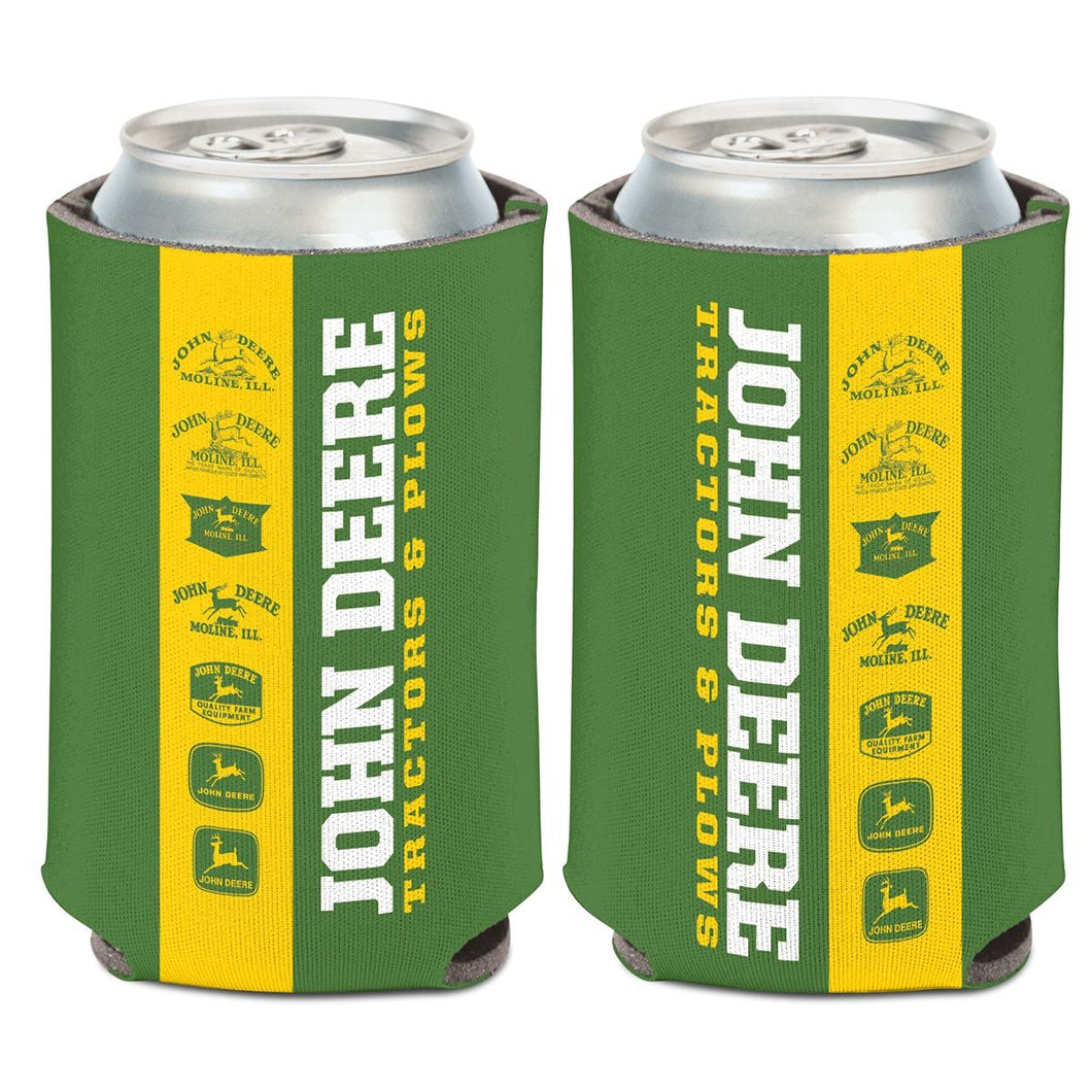 Green Vintage Logo Can Cooler
