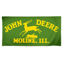 Green Vintage Logo Beach Towel