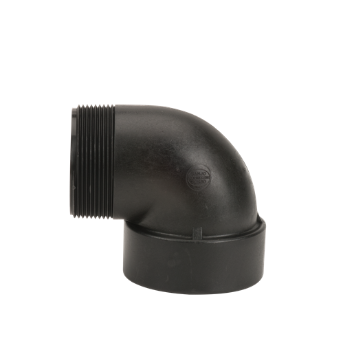 Banjo SL300-90: 3" 90Â° Poly Street Elbow