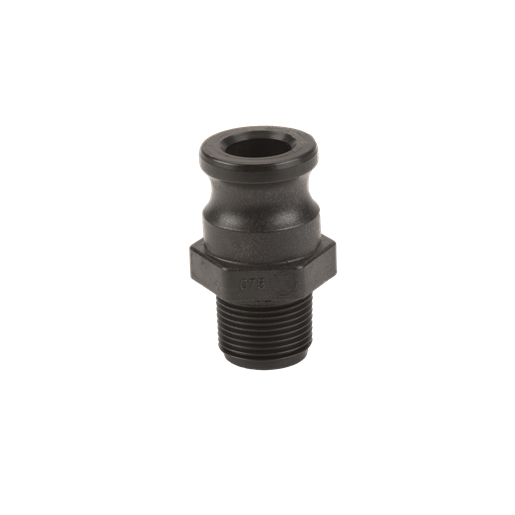 Banjo 075F:  3/4" Male Adapter X  3/4" Male Thread Poly Cam Lever Coupling
