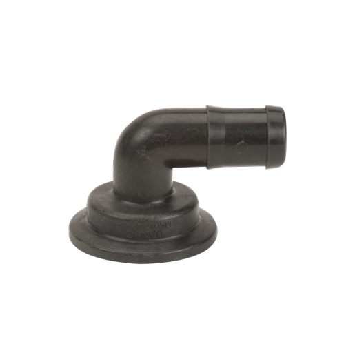 Banjo M200125BRB90: 2" Flange X 1¼" 90° Hose Barb Elbow