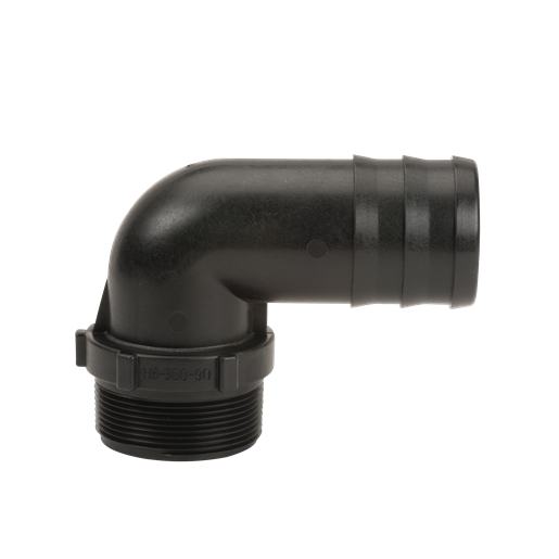 Banjo HB300-90: 3" Male Thread X 3" 90° Hose Barb