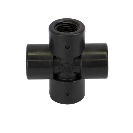 Banjo CR038: 3/8" POLY PIPE CROSS