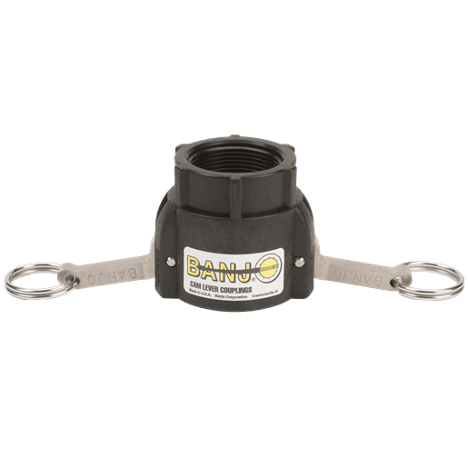 Banjo 150D: 1 1/2" Female Coupler X 1 1/2" Female Thread Poly Cam Lever Coupling