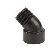 Banjo SL125-45: 1Â¼" 45Â° Poly Street Elbow