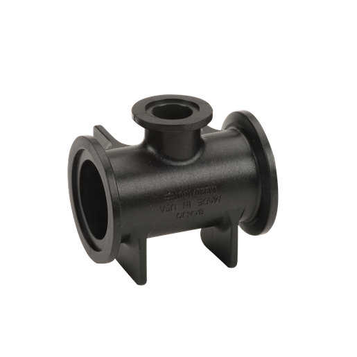 Banjo M220100TEE: 2" Full Port Flanged Tee X 1" Flanged Tee