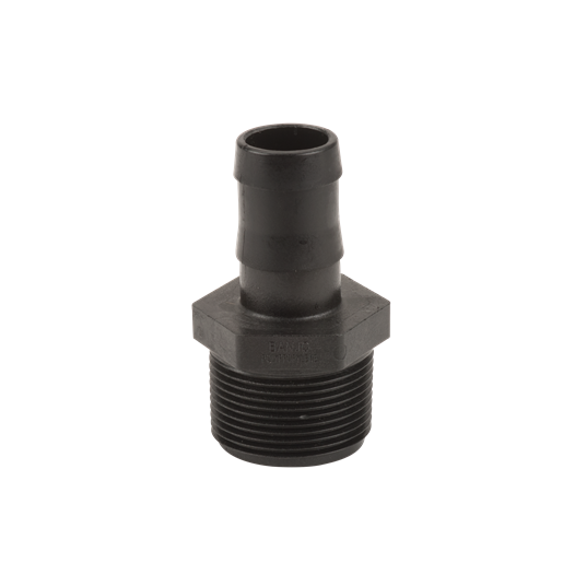 Banjo HB125-100: 1¼" Male Thread X 1" Hose Barb
