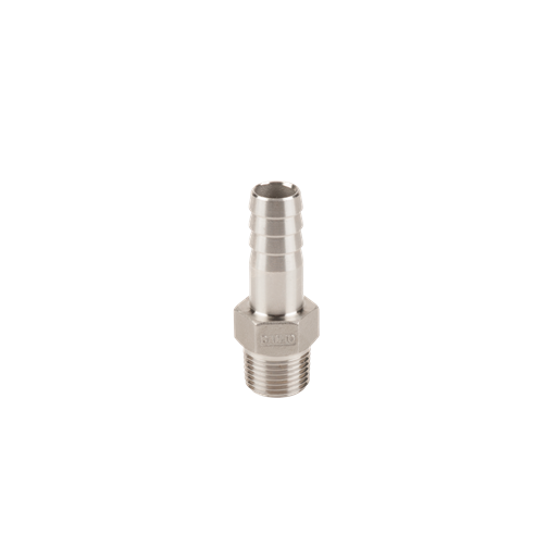 Banjo HB038SS: Â¦â€œ"Male Thread X " Stainless Steel Hose Shank