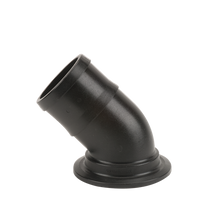 Banjo M300BRB45: 3" Flange X 3" 45° Hose Barb Elbow