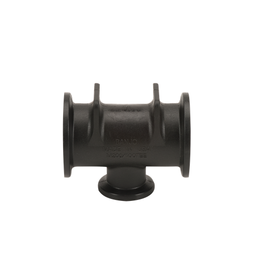 Banjo M200100TEE: 2" X 1" Flanged Tee