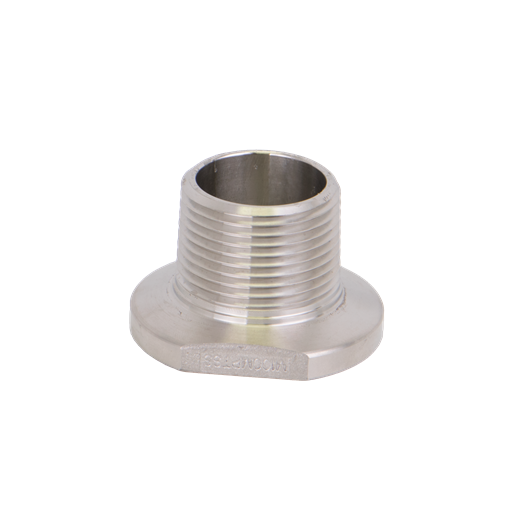 Banjo HB025038SS: 1" Flange X 1" Male Thread Stainless Steel