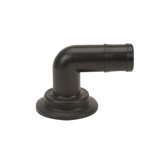 Banjo M220150BRB90: 2" Full Port Flange X 1 1/2" 90° Hose Barb Elbow