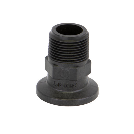 Banjo M100MPT: 1" Flange X 1" Male Thread