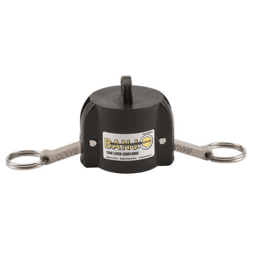 Banjo 100125CAP: 1" Cap X Male Adapter Poly Cam Lever Coupling