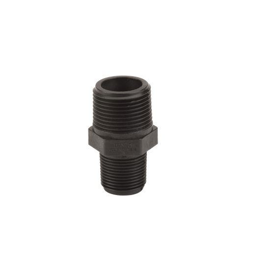 Banjo RN100-075: 1" X  3/4" Poly Reducing Nipple