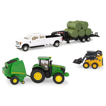 1/32 Round Bale Haying Toy Set